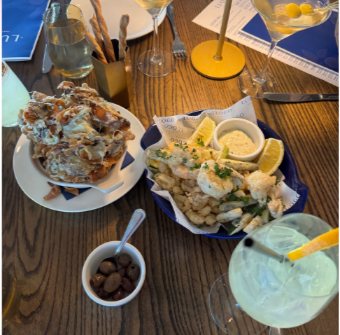 Seafood spread, photographed by Amanda Monger