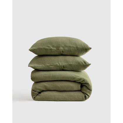 Quince Organic Airy Gauze Duvet Cover