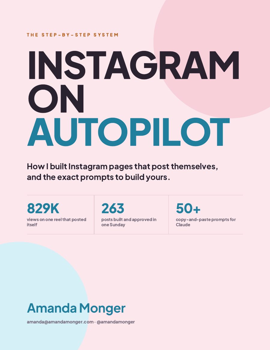 Instagram on Autopilot guide cover