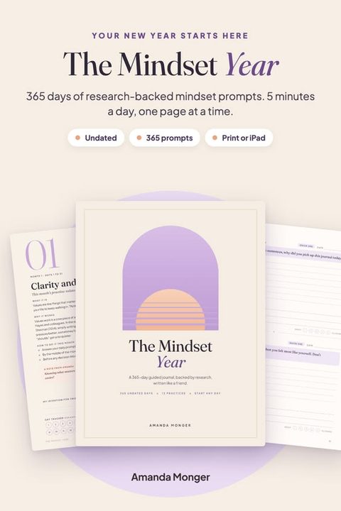 12 Months, 12 Mindset Practices, One Page a Day