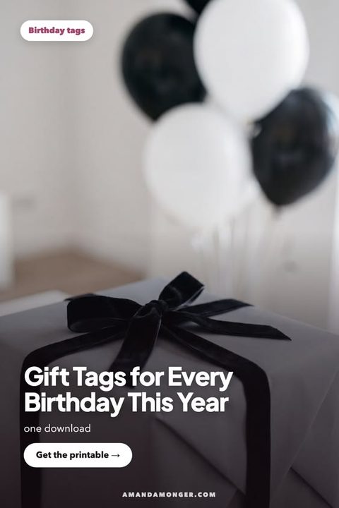 Gift Tags for Every Birthday This Year