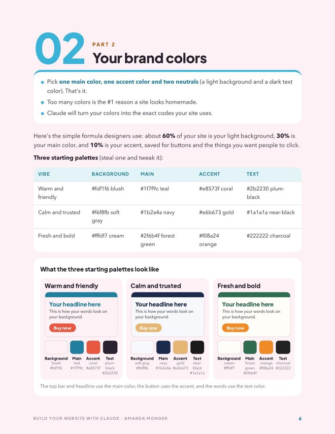 A page from inside Build Your Website With Claude